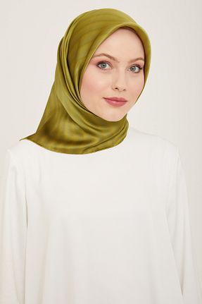 روسری آبی کرپ ساتن ابریشم Armine - کد 809360779