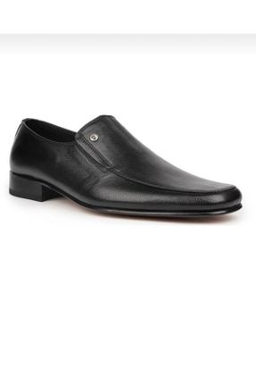 کفش کلاسیک مشکی مردانه چرم طبیعی پاشنه کوتاه ( 4 - 1 cm ) پاشنه ضخیم کد 809376664