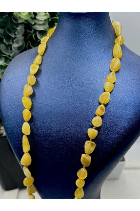 گردنبند جواهر زرد زنانه سنگ طبیعی NikaŞ - کد 809417740