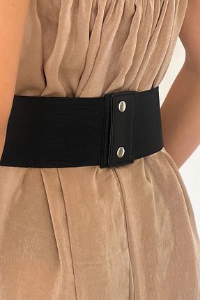 کمربند مشکی زنانه چرم مصنوعی WOMAN VISION - کد 809655931