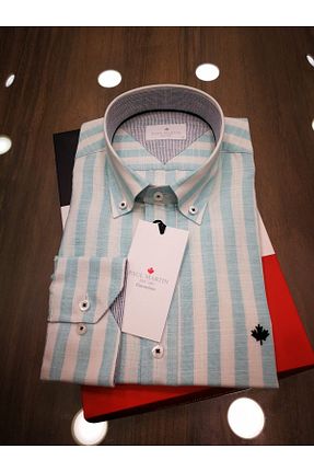 پیراهن آبی مردانه رگولار Paul Martin Canadian - کد 683146683