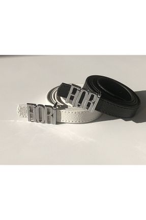 کمربند مشکی زنانه چرم مصنوعی Fiori - کد 790292479