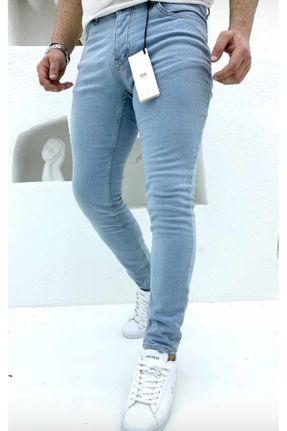 شلوار جین آبی مردانه پاچه تنگ جین اسلیم استاندارد کد 782107542