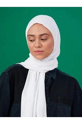 روسری سفید 70 * 180 Aknur - کد 809719956