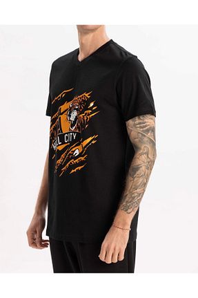 تیشرت مشکی مردانه رگولار Hull City - کد 809730839