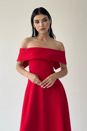 لباس قرمز زنانه بافتنی WOMAN VISION - کد 809688942