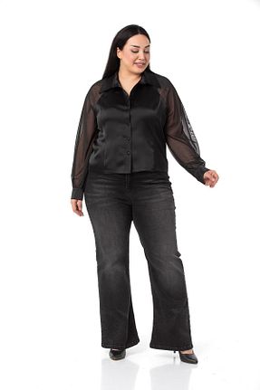 پیراهن سایز بزرگ مشکی زنانه سایز بزرگ DISENTIS MODEST - کد 809764388