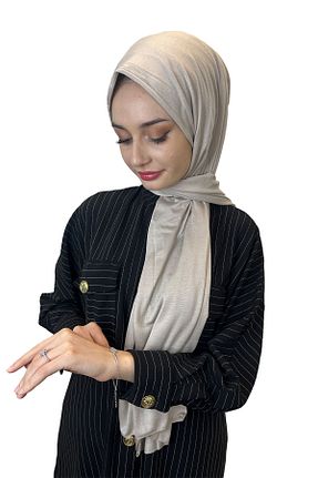 شال طوسی زنانه پنبه (نخی) کد 802677385