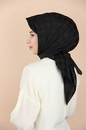شال مشکی زنانه پنبه ای Merve ROSE - کد 809645907