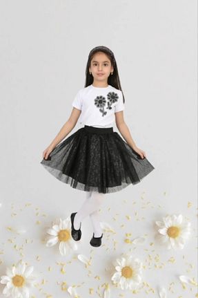 ست بالاتنه و پائین تنه مشکی بچه گانه جین Genel Markalar - کد 809894183
