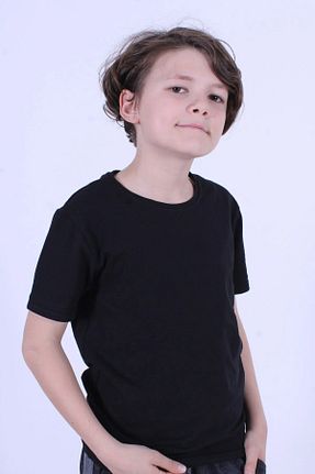 تیشرت مشکی بچه گانه اورسایز Evomind - کد 809914734