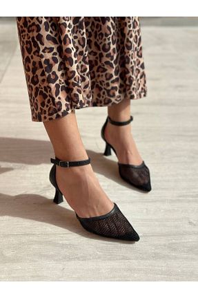کفش پاشنه بلند کلاسیک مشکی زنانه چرم مصنوعی SHOEBOURNE - کد 809573690