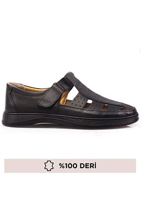 صندل مشکی مردانه پاشنه تخت maximoda - کد 809651833