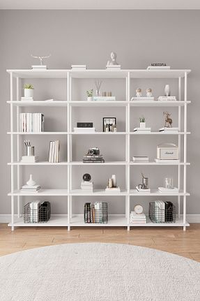 قفسه کتاب سفید 177 سانتی متر Mobitopya - کد 788713763
