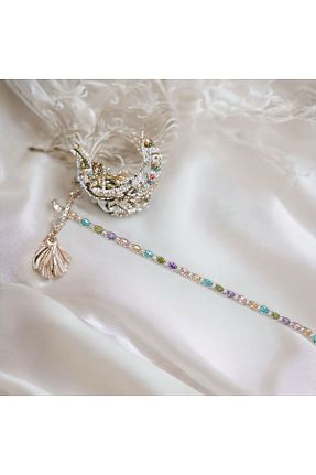 دستبند نقره سفید زنانه 925 عیار ÖZDE - کد 809661536