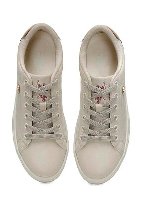 کفش اسنیکر بژ زنانه بند دار U.S. Polo Assn. - کد 809676201