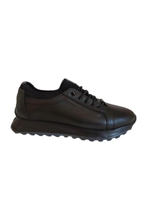 کفش کژوال مشکی مردانه چرم طبیعی پاشنه کوتاه ( 4 - 1 cm ) پاشنه ساده کد 809135105