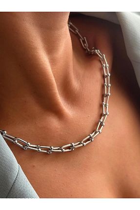گردنبند استیل ( فولاد ) زنانه استیل (فولاد) Quella Takı - کد 809794644