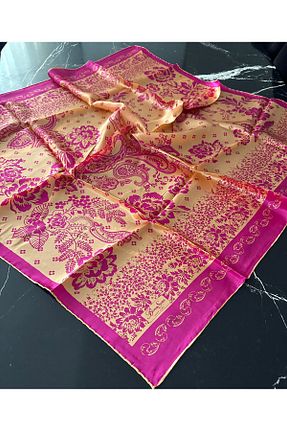 روسری صورتی 90 x 90 bone sera - کد 809869874