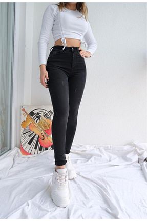 شلوار طوسی زنانه پارچه RİONS - کد 798185935