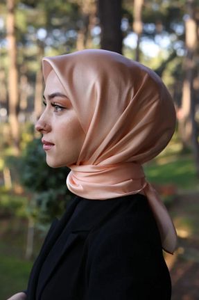 روسری صورتی پلی استر Aknur - کد 809969513