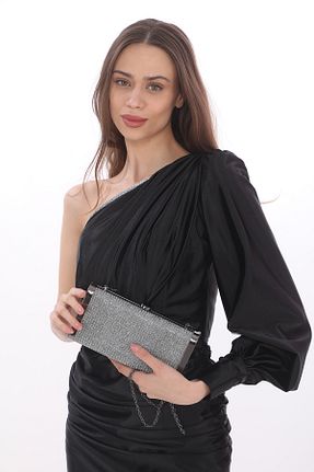 کیف مجلسی طلائی زنانه پارچه ای womenacs - کد 809527738