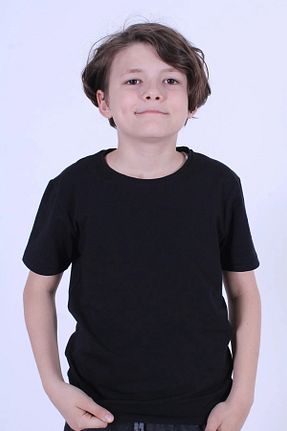 تیشرت مشکی بچه گانه اورسایز Evomind - کد 809914734