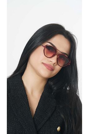 عینک آفتابی زرشکی زنانه UV400 CAPTAİN POLO - کد 809748309