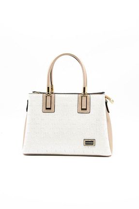 کیف دستی سفید زنانه سایز متوسط Silver Polo - کد 304960959