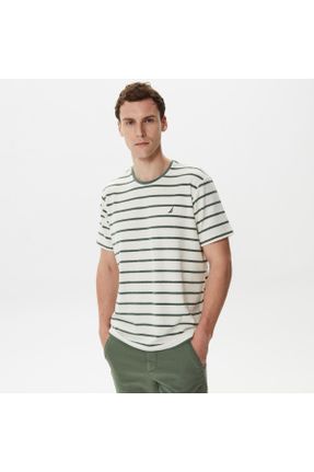 تی شرت سبز مردانه پنبه - پلی استر رگولار یقه گرد کد 728604784