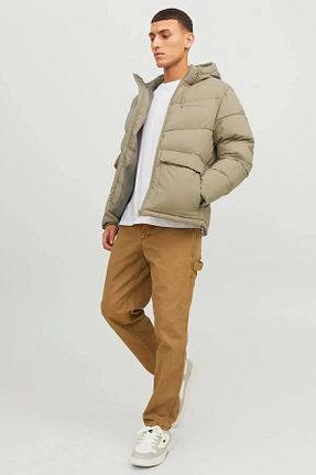 کاپشن بژ مردانه رگولار Jack & Jones - کد 782363282