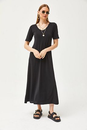 لباس مشکی زنانه بافتنی Olalook - کد 810270505