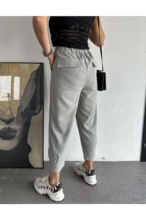 شلوار طوسی زنانه پارچه Butik - کد 810299150