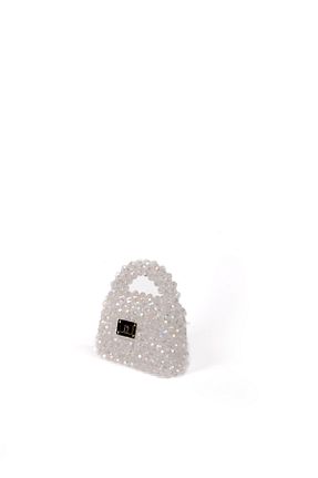 کیف دستی سفید زنانه ابعاد کوچک PİEDRA DESLUMBRANTE - کد 810044788