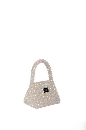 کیف دستی بژ زنانه سایز متوسط PİEDRA DESLUMBRANTE - کد 810044758