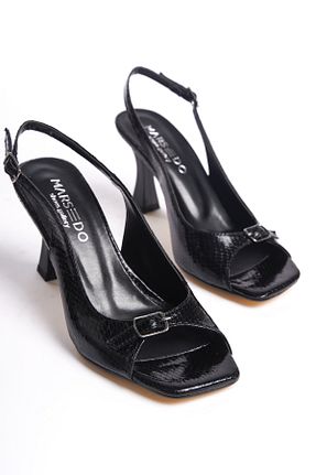 کفش پاشنه بلند کلاسیک مشکی زنانه PU MARSEDO - کد 810285445