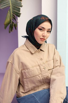 روسری سبز %100 پنبه Silk Home - کد 810319147