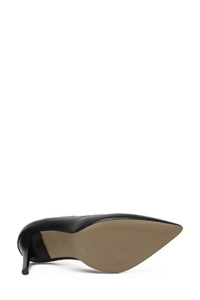 کفش پاشنه بلند کلاسیک مشکی زنانه چرم مصنوعی zaınexpress - کد 810098104