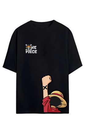 تی شرت مشکی زنانه اورسایز یقه گرد پنبه - پلی استر کد 810176177