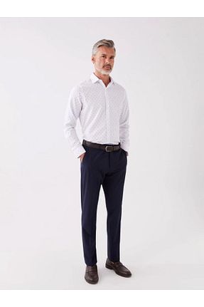 پیراهن سفید مردانه اسلیم فیت BSR MODA - کد 810281578