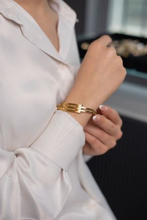 دستبند طلا زرد زنانه کد 472747883