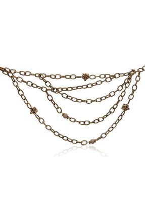 گردنبند جواهر طلائی زنانه روکش طلا کد 365877730