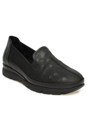 کفش کژوال مشکی زنانه چرم خالص Mammamia - کد 810367348