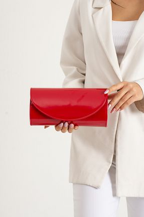 کیف مجلسی قرمز زنانه چرم لاکی bibags - کد 810402101