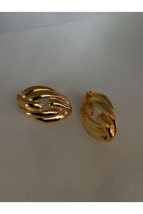 گوشواره جواهر طلائی پوشش لاکی کد 810135840