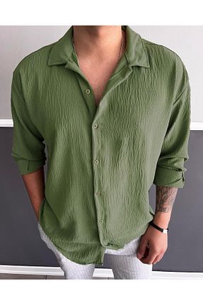 پیراهن خاکی مردانه Relaxed viperkombin - کد 810155568