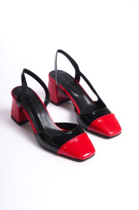 کفش پاشنه بلند کلاسیک مشکی زنانه پاشنه متوسط ( 5 - 9 cm ) پاشنه ضخیم کد 810229224