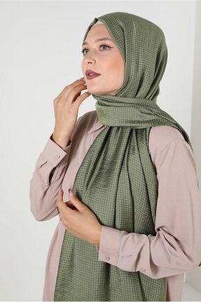 شال خاکی زنانه پلی استر Alvina - کد 802132908