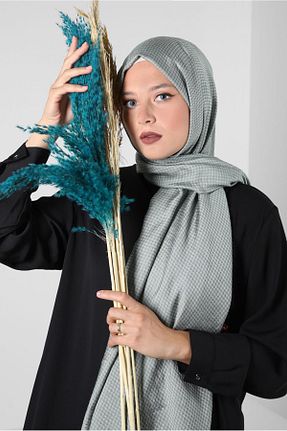 شال سبز زنانه پلی استر Alvina - کد 802132045