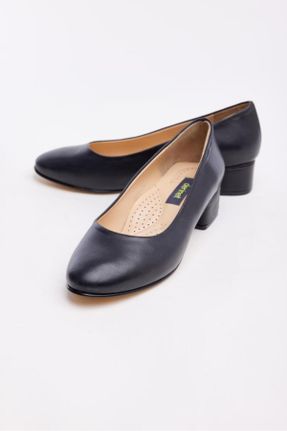 کفش پاشنه بلند کلاسیک مشکی زنانه پاشنه ساده پاشنه متوسط ( 5 - 9 cm ) کد 740603842